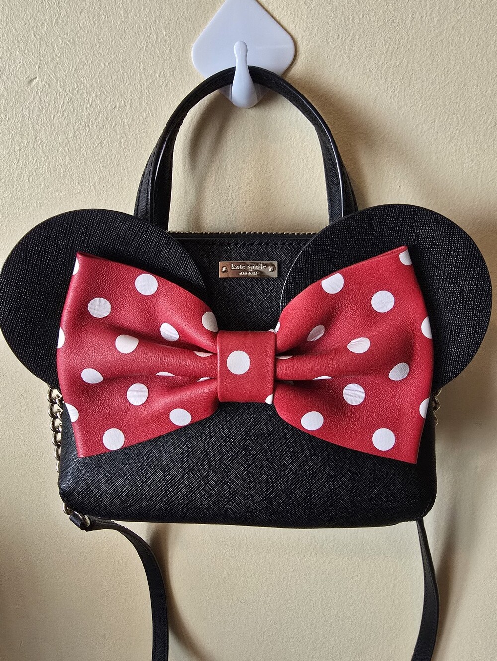 Kate Spade NWOT x Disney Minnie Mouse Maise Saffiano Leather Crossbody Purse